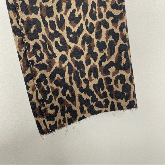 J. Crew 10" High Rise Toothpick Jeans Leopard Print Size 25 - Picture 6 of 10